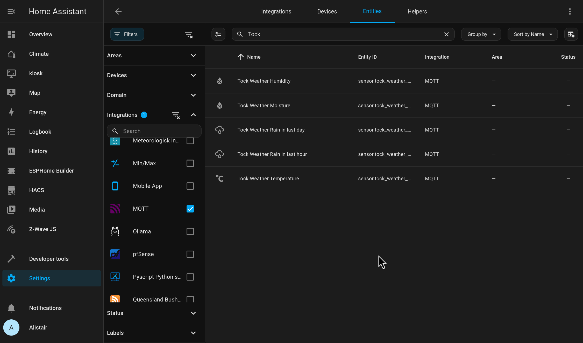 Home Assistant Measurements